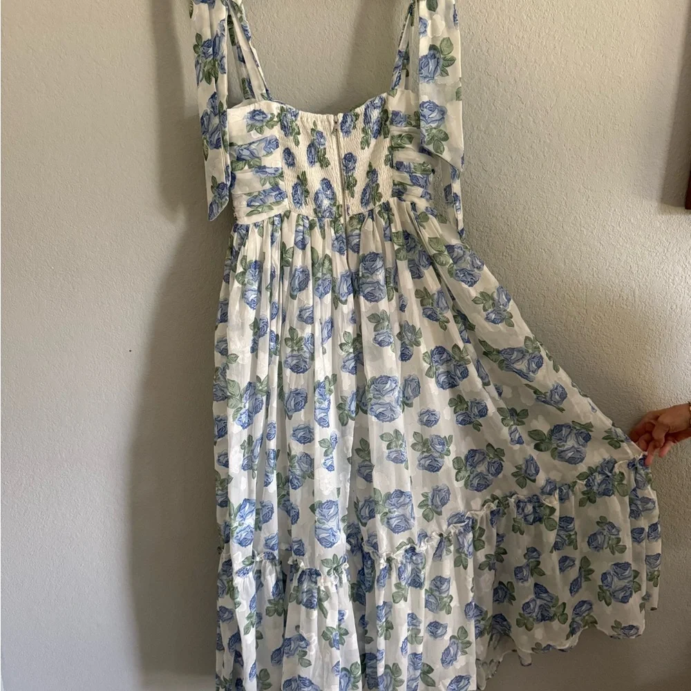 Petal & Pup Blue Floral Maxi Dress - Picture 6 of 6